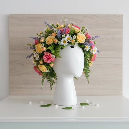 Moderne Vase in Kopfform